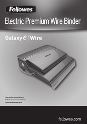 Fellowes Galaxy E Wire Manual De Instrucciones