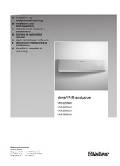 Vaillant climaVAIR exclusive VAI5-035WNO Instrucciones De Instalación Y Mantenimiento