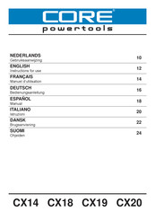 CORE powertools CX14 Serie Manual