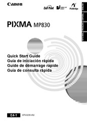 CAN PIXMA MP830 Guía De Iniciación Rápida