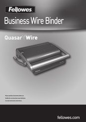 Fellowes Quasar Wire Manual De Instrucciones