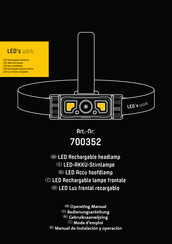 LED's work 700352 Manual De Instalación Y Operación