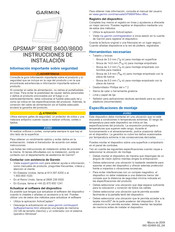 Garmin GPSMAP 8600 Instrucciones De Instalación