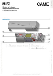 CAME MR8701 Manual Del Usario