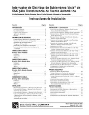 S&C Vista Instrucciones De Instalación