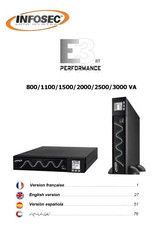 Infosec E3 PERFORMANCE 800 RT IEC Guía De Usuario