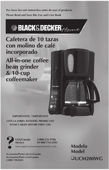 Black and Decker UCM200WG Manual Del Usario