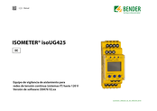 Bender ISOMETER isoUG425 Manual Del Usuario Y Mantenimiento