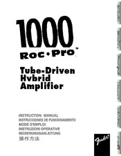 Fender Roc Pro 1000 Instrucciones De Funcionamiento