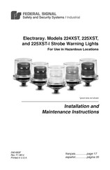 Federal Signal 224XST Instrucciones De Instalación Y Mantenimiento