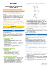 Fusion Apollo RA770 Instrucciones De Instalación