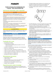 Fusion MS-AV650 Instrucciones De Instalación