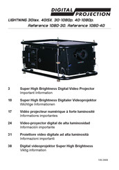 Digital Projection LIGHTNING 30-1080p Manual De Instrucciones