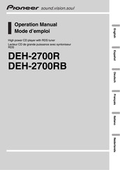 Pioneer DEH-2700R Manual De Operación