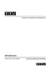 TTI QPX1200 Serie Instrucciones