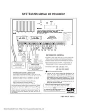 C&K systems 236 Manual De Instalación