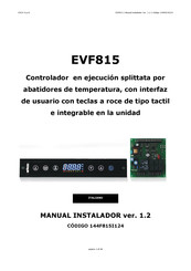 Evco EVF815 Manual Instalador