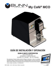 Bunn My Café MCO Guía De Instalación Y Operación