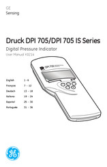 Ge Druck DPI 705 Serie Manual Del Usuario