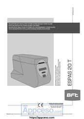 BFT ESPAS 20 T Manual De Usuario