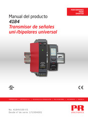 PR electronics 4184 Manual Del Producto