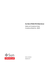 Oracle Sun Netra CP3020 ATCA Blade Manual Del Usuario