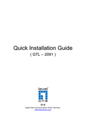 Digital Data Communications LevelOne GTL - 2091 Guia De Inicio Rapido