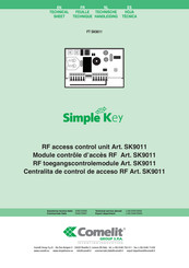 Comelit Simple Key SK9011 Hoja Técnica