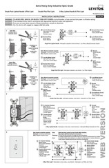 Leviton 1201-PLR Instrucciones De Instalación