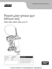 Lincoln PowerLuber 1880 Guía De Instalación Y Mantenimiento