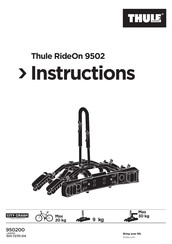 Thule RideOn 9502 Manual De Instrucciones