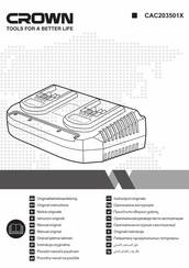 Crown CAC203501X Manual Original
