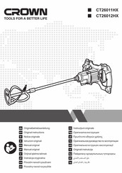 Crown CT26011HX Manual Original