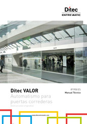 Entrematic Ditec VALOR Serie Manual Tecnico