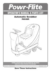 Powr-Flite PAS28R Manual Del Operador