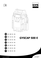 GYS GYSCAP 500 E Traducción De Las Instrucciones Originales