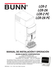 Bunn LCR-2 Manual De Instalación Y Operación