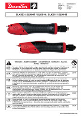 Desoutter SLK015 Serie Manual Del Usario