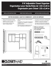 Emerson ClosetMaid 2875 Instrucciones De Instalación