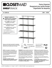 Closetmaid SHELFTRACK 2845 Manual Del Usario