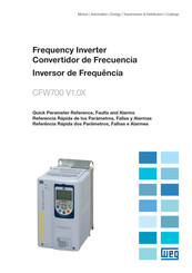 Weg CFW700 Serie Referencia Rápida De Los Parámetros, Fallas Y Alarmas