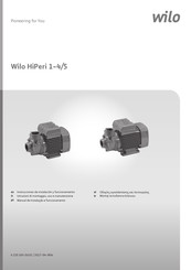 Wilo HiPeri 1-4/5 Instrucciones De Instalación Y Funcionamiento