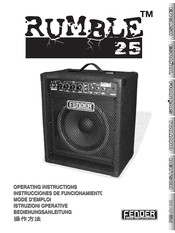 Fender RUMBLE 25 Instrucciones De Funcionamiento