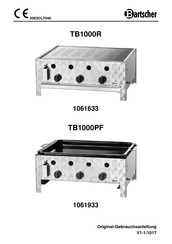 Bartscher TB1000R Manual De Instrucciones