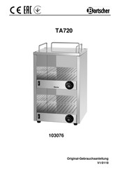 Bartscher TA720 Manual De Instrucciones