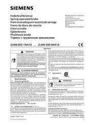 Siemens 2LM8 005-1NA10 Instrucciones Para El Manejo