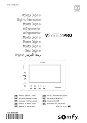 SOMFY Origin io V SYSTEM PRO Serie Manual De Instalación