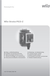 Wilo Stratos PICO-Z 25/1-6 Instrucciones De Instalación Y Funcionamiento