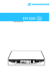 Sennheiser EM500 G2 Manual Del Usuario
