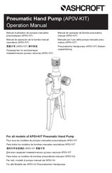 Ashcroft AP0V-KIT Manual De Operación